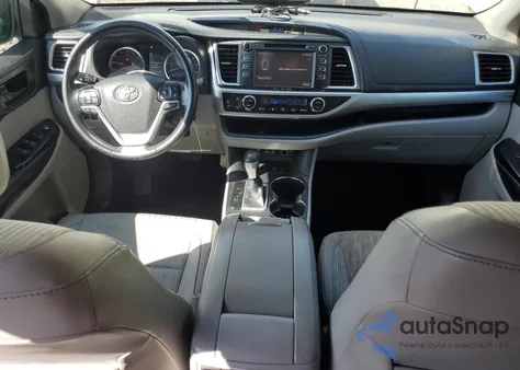 2018 Toyota Highlander Le z USA, uszkodzony, nr VIN 5TDBZRFH5JS831377